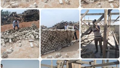 إزالات فورية لتعديات البناء المخالف في بلبيس بالشرقية