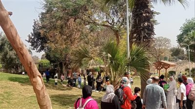 حدائق القناطر الخيرية كاملة العدد في احتفالات شم النسيم (فيديو)