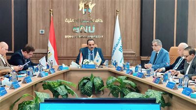  جامعة بنها الأهلية تناقش الهيكل الإدارى وسياسات قبول الطلاب 