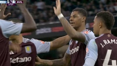 راشفورد يسجل التعادل لأستون فيلا في مرمى مان سيتي