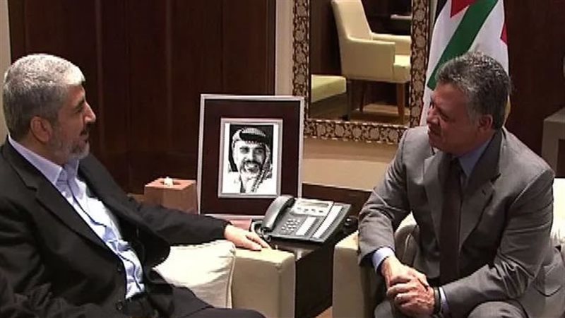 ملك الأردن ومشعل