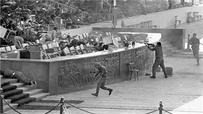 لأول مرة، وكالة أمريكية تنشر مشاهد جديدة لاغتيال السادات بالصوت والصورة 