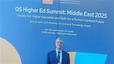 رئيس الجامعة المصرية اليابانية أمام قمة QS: البحث العلمي القاطرة الحقيقية لدعم الصناعة