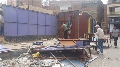 تنفيذ 34 قرار إزالة لأكشاك بدون ترخيص بالإسماعيلية (صور) 