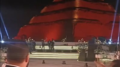 التجهيزات الأخيرة لحفل زفاف ليلى أحمد زاهر وهشام جمال (فيديو وصور)