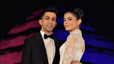 ليلى أحمد زاهر تخطف الأنظار في حفل زفافها على هشام جمال (صور)