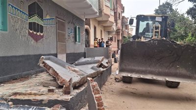 إزالة المخالفات لتنفيذ أعمال إنشاء وتوسعة طريق الحمادات بالإسماعيلية (صور)