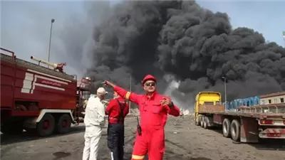 تجدد اشتعال النيران في ميناء رجائي بإيران