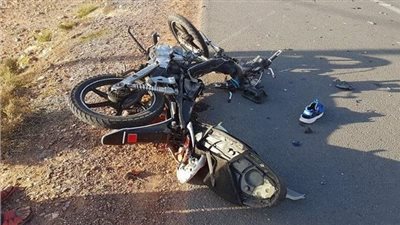 مصرع شاب في حادث تصادم دراجة بخارية بسيارة نقل ببني سويف