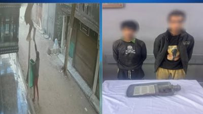 القبض على عاطلين بتهمة سرقة أعمدة الإنارة بمدينة السلام 