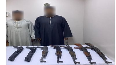 ضبط عنصرين إجراميين بحوزتهما أسلحة نارية بقنا