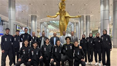 وصول أبطال التايكوندو بعد حصد ٨ ميداليات في كأس رئيس الاتحاد الدولي بإثيوبيا