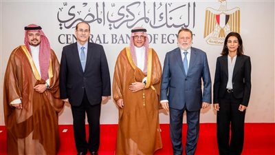 محافظ البنك المركزي يلتقي الأمين العام للمجلس التنسيقي المصري السعودي
