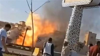 إصابة 8 أشخاص في انفجار خط الغاز بمدينة 6 أكتوبر