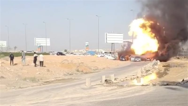انفجار خط غاز