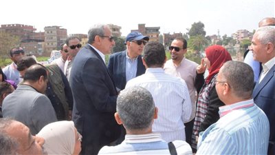 وزير الرى ومحافظ الغربية يتفقدان أعمال تطهير الترع (صور)