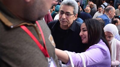 محمود سعد يشارك في انتخابات نقابة الصحفيين (صور)