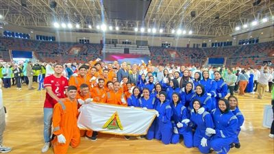 جامعة بنها تشارك فى مهرجان العروض الرياضية للكليات المتخصصة