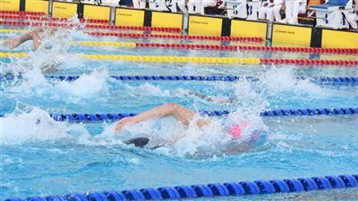 منافسة قوية بين مصر وجنوب إفريقيا على صدارة البطولة الإفريقية للسباحة 