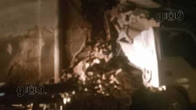  انهيار منزل مكون من 3 طوابق في ملوي (صور)