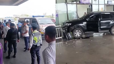  سيارة تصطدم بمدخل مطار في الفلبين وتقتل 3 أشخاص بينهم طفلة (فيديو)