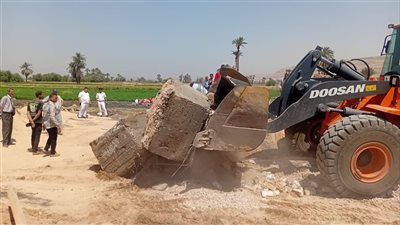 إزالة 152 حالة تعدٍ على الأراضي الزراعية وأملاك الدولة في سوهاج (صور)