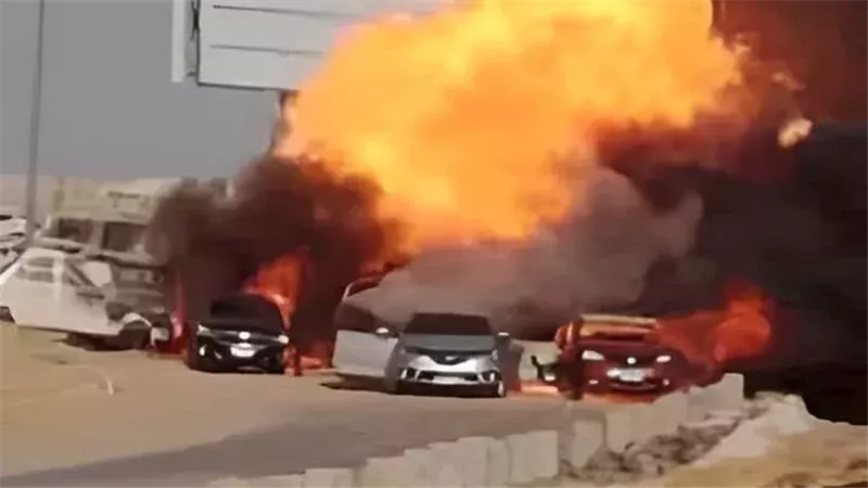 انفجار خط الغاز في