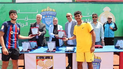 ختام بطولة الناشئين الدولية للتنس Junior J60 بنادي جزيرة الورد في المنصورة