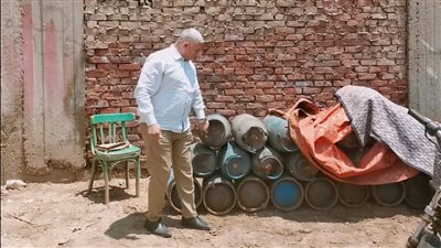 إحباط تهريب 38 أسطوانة غاز منزلي في مخزن غير مرخص ببولاق الدكرور