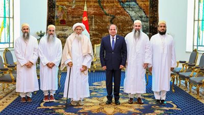  6 صور ترصد لقاء السيسي وسلطان البهرة