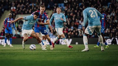 الدوري الإنجليزي، تعادل سلبي بين كريستال بالاس ونوتنجهام في الشوط الأول
