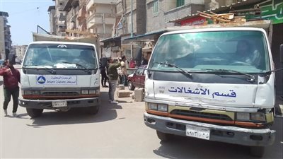 تنفيذ حملة موسعة لتحقيق الانضباط بشوارع دمياط