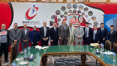الاتحاد الرياضي للجامعات يستقبل وفدًا من جامعة العاصمة للتربية البدنية والرياضية ببكين
