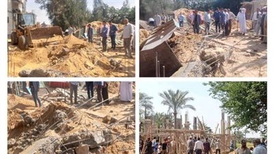 إزالة تعديات بالبناء المخالف في الحسينية بالشرقية 