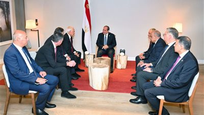 السيسي يستقبل رئيس مجموعة شركات كوبولوزيس اليونانية للكهرباء، يؤكد حرص مصر على تعزيز التعاون في مجال إنتاج الكهرباء من المصادر الجديدة تمهيدًا لنقلها إلى أوروبا