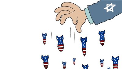 أمريكا وإسرائيل في كاريكاتير فيتو