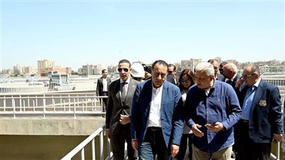 رئيس الوزراء يتفقد محطة مياه المرشحة الملاحية الجديدة بطنطا (صور) 