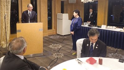 وزير الاتصالات يلتقي مجموعة من الكفاءات المصرية المقيمة باليابان 