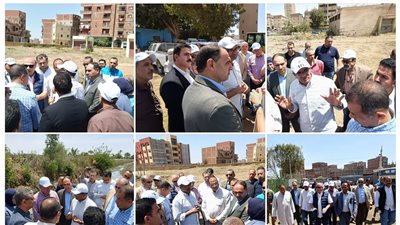 نائب وزير الإسكان يتفقد تنفيذ الأعمال الجارية بمنيا القمح في الشرقية 