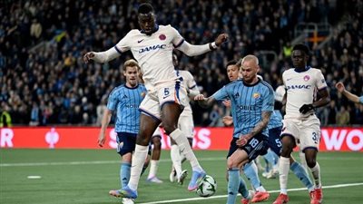 دوري المؤتمر الأوروبي، تشيلسي يتقدم على يورجوردين 0/1 في الشوط الأول