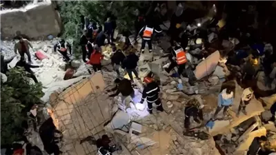 مصرع وإصابة 11 شخصا في انهيار مبنى سكني بالمغرب