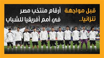 قبل مواجهة تنزانيا.. أرقام منتخب مصر في أمم أفريقيا للشباب (إنفوجراف)