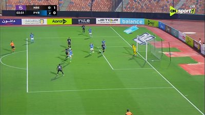 الدوري الممتاز، البنك الأهلي يتقدم على بيراميدز بثنائية في الشوط الأول 