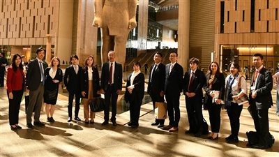 المتحف المصري الكبير يستقبل رئيس جمهورية جزر القمر ووزيرة التعليم والثقافة اليابانية