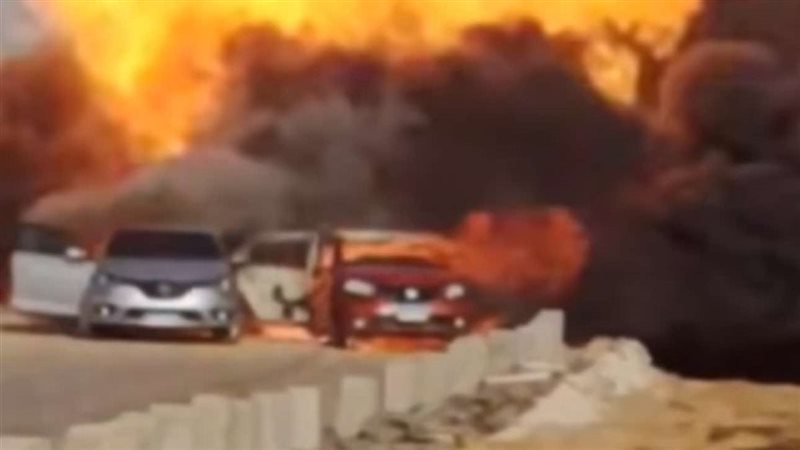 انفجار خط الغاز بمدينة