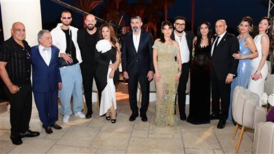 ياسر جلال وسوزان نجم ومحمد لطفي أبرز الحضور بحفل خطوبة ابنة المنتج محمد الشريف (صور)