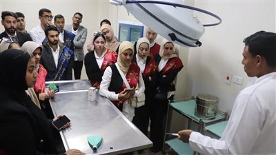 للاطلاع على أحدث التجهيزات، طلاب طب بيطري العريش يزورون مستشفى القوات المسلحة