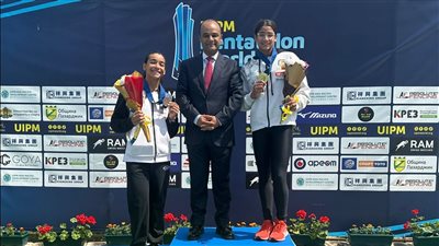 فريدة خليل تتوج بالذهبية وملك إسماعيل بالبرونزية في كأس العالم للخماسي الحديث 