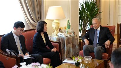 أبو الغيط يستقبل رئيسة الهيئة الوطنية للإذاعة والتليفزيون بالصين