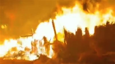 إخماد حريق نشب في الهيش على كورنيش النيل بالمعصرة